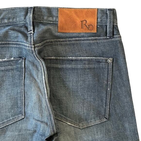 Raven Denim Vic Slim Straight Denim Jeans in Alloy Size 29 x 34 NWT $199 - Picture 9 of 10